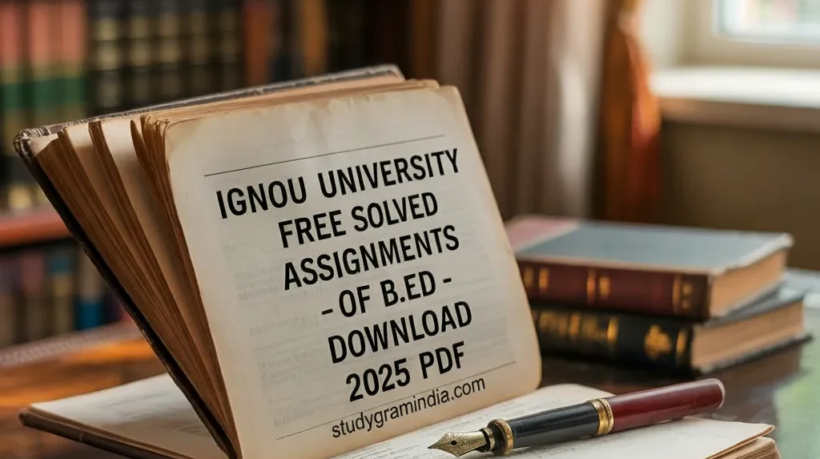 Download free IGNOU B.Ed solved assignments for 2025 in PDF format