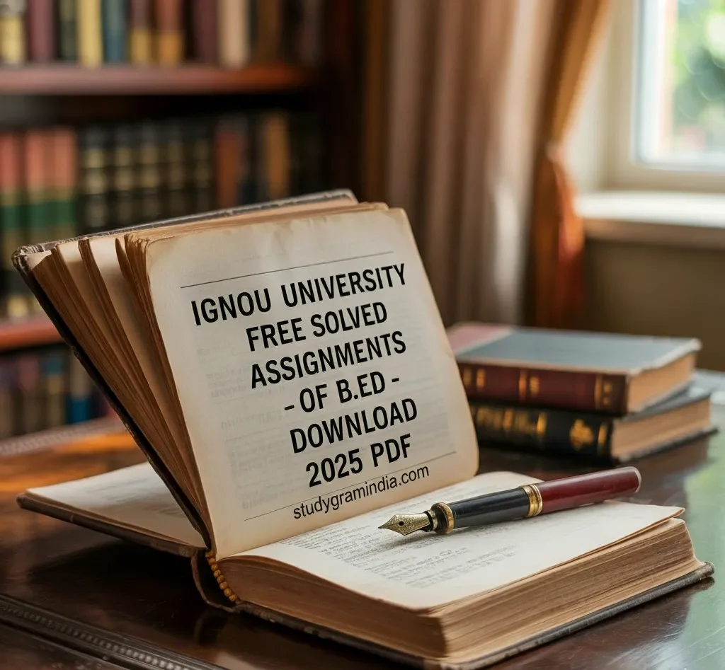Download free IGNOU B.Ed solved assignments for 2025 in PDF format