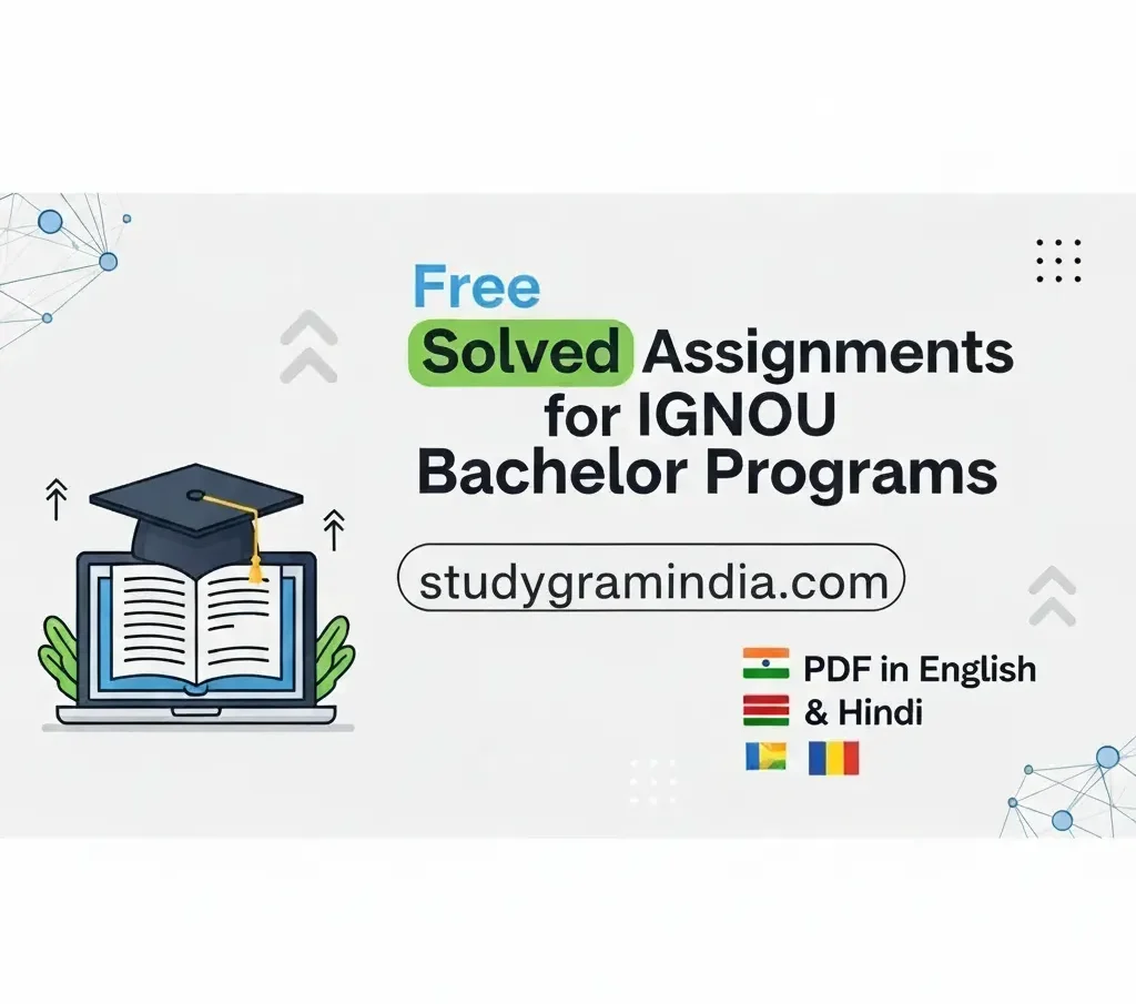 IGNOU BCOMG Bachelor of Commerce course codes, subjects and free solved assignments in PDF