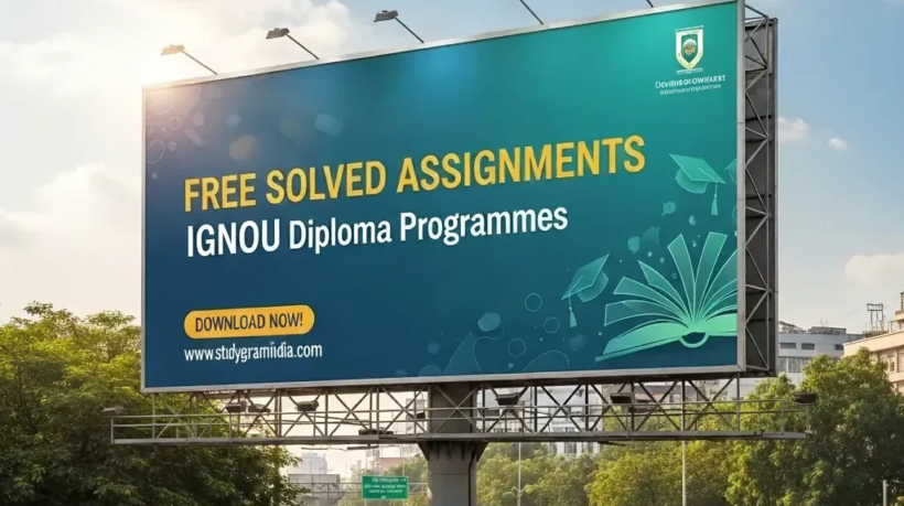 IGNOU Diploma Programme certificate