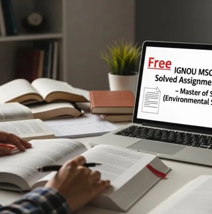 Download IGNOU MSCENV solutions online