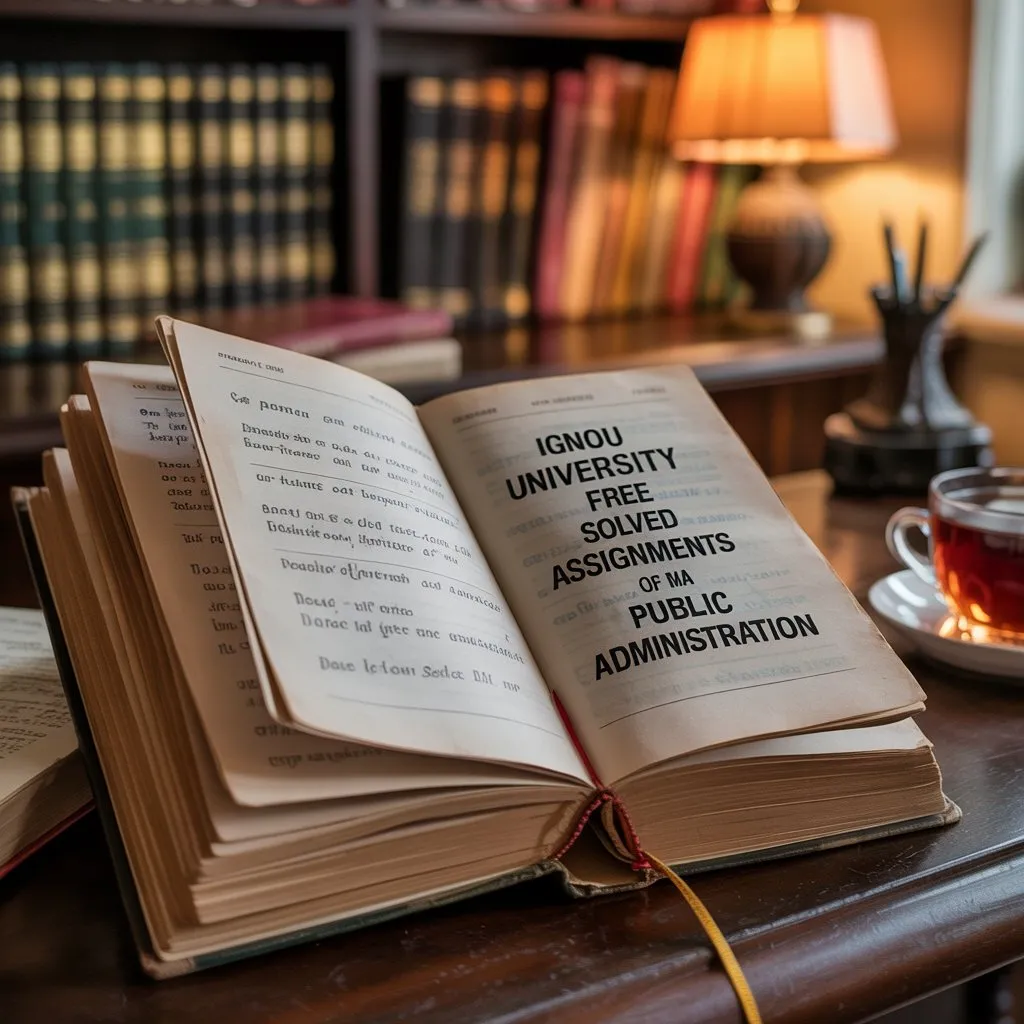 IGNOU MA Public Administration free solved assignment PDF download