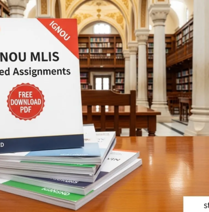 IGNOU MLIS free solved assignments PDF download 2024-25