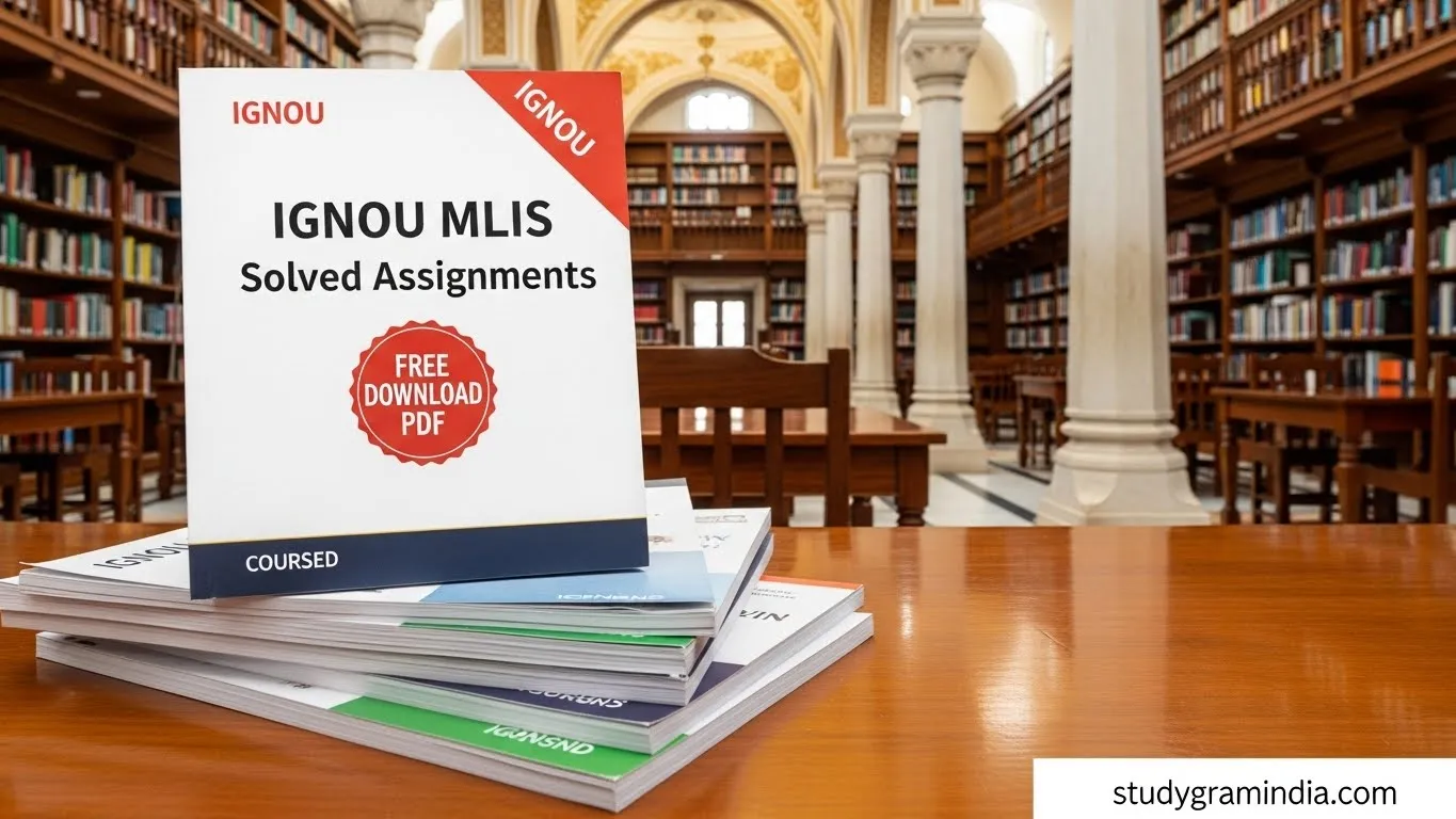 IGNOU MLIS free solved assignments PDF download 2024-25