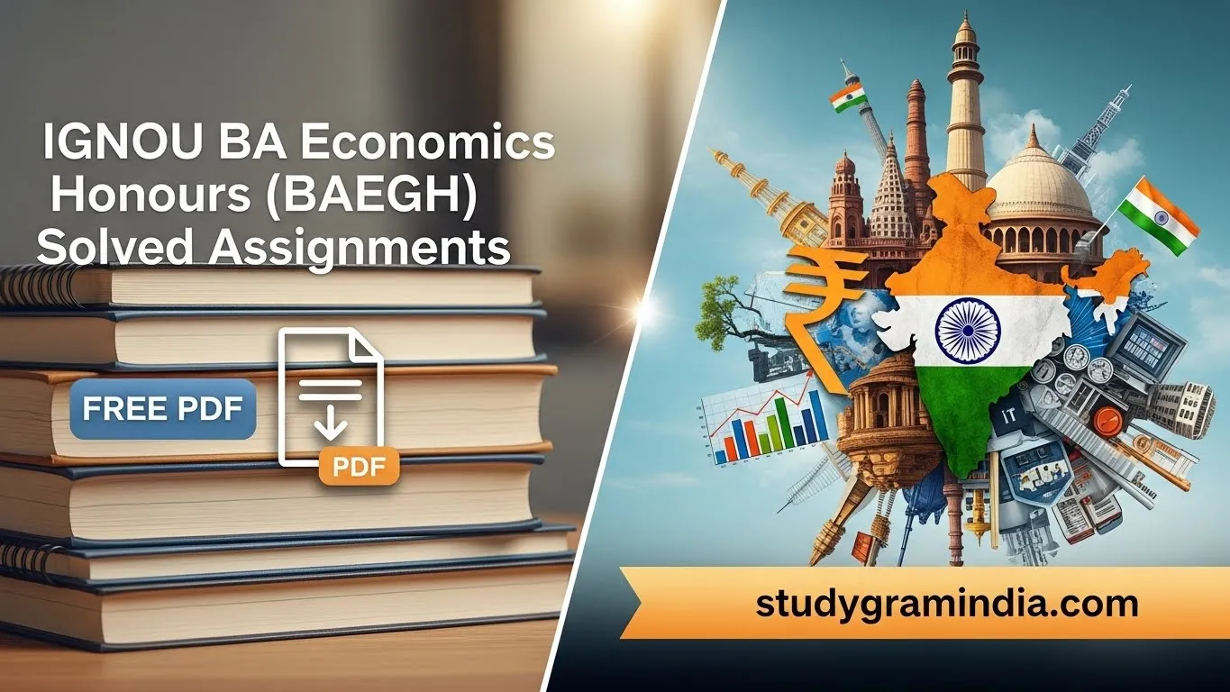 IGNOU BA Economics Honours Solved Assignments Free PDF 2