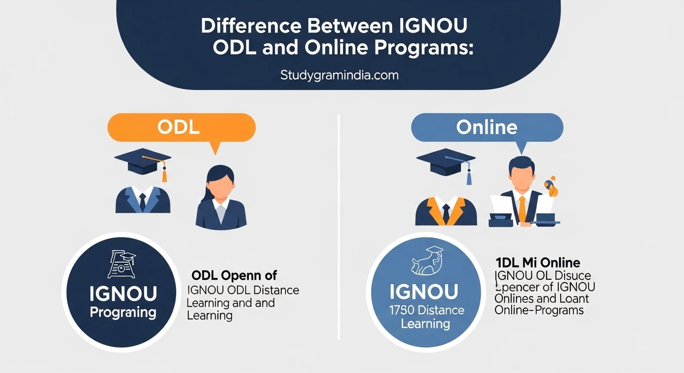 Programme Odl IGNOU ODL vs Online Mode: Difference between IGNOU IOP vs ODL?