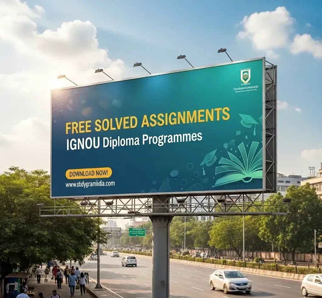 Free solved assignments IGNOU diploma programmes 2026-27
