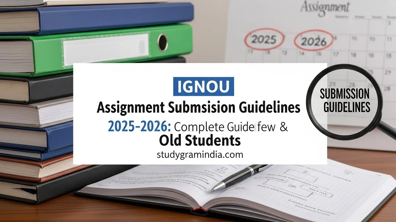 IGNOU Assignment Rules 2025–26