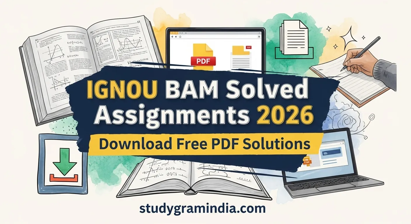 IGNOU BAM Solved Assignments 2026 Free PDF Download