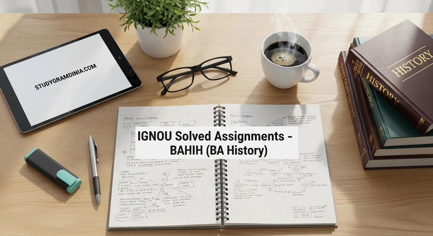 IGNOU free solved assignments BAHIH 2025–26