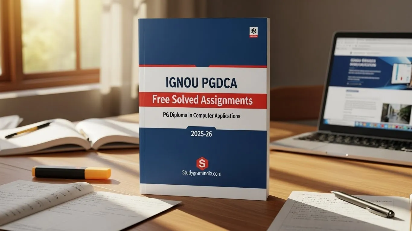 IGNOU PGDCA Free Solved Assignments 2025–26 and upcoming years