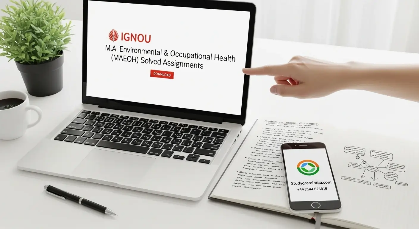 Download IGNOU M.A. Environmental & Occupational Health (MAEOH) Free Solved Assignments