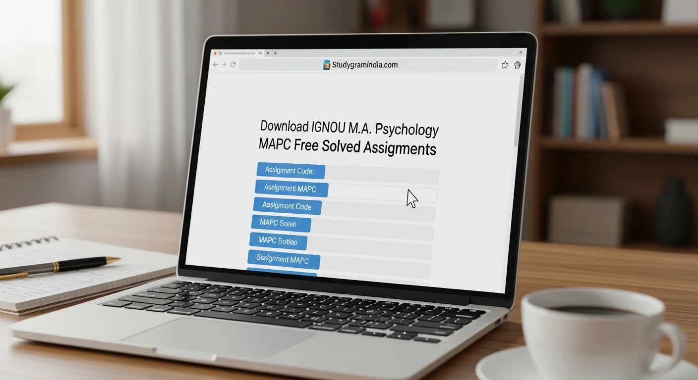 IGNOU M.A. Psychology (MAPC) Free Solved Assignments 2025-26 PDF Download