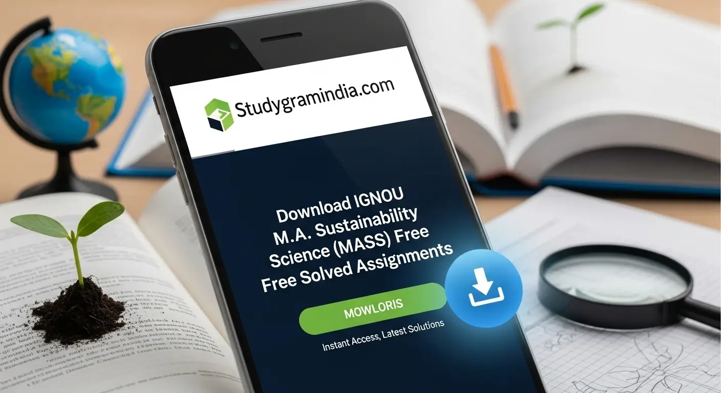 IGNOU M.A. Sustainability Science (MASS) Free Solved Assignments 2026