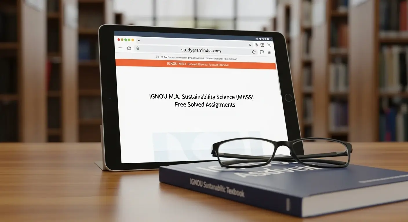 IGNOU M.A. Sustainability Science (MASS) Free Solved Assignments 2026