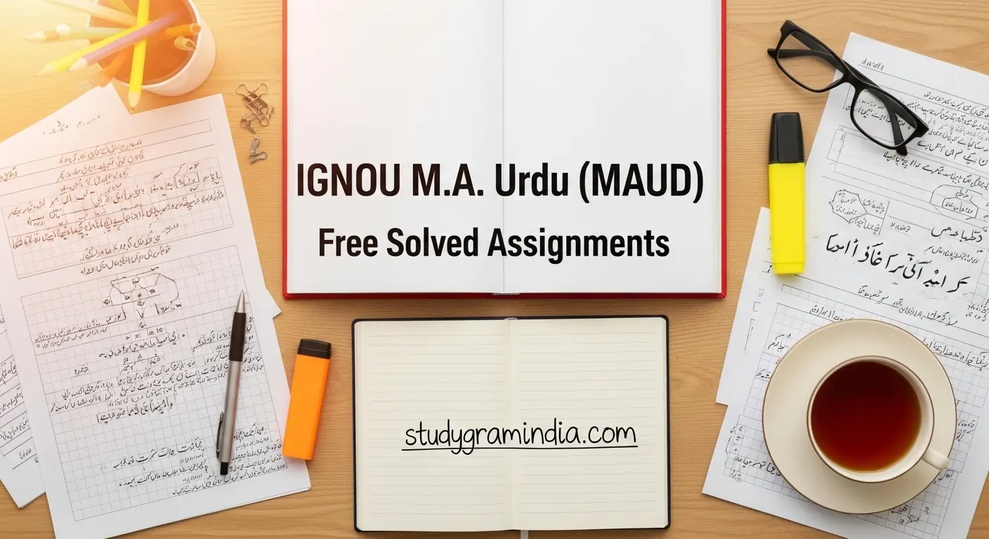 IGNOU M.A. Urdu (MAUD) Free Solved Assignments