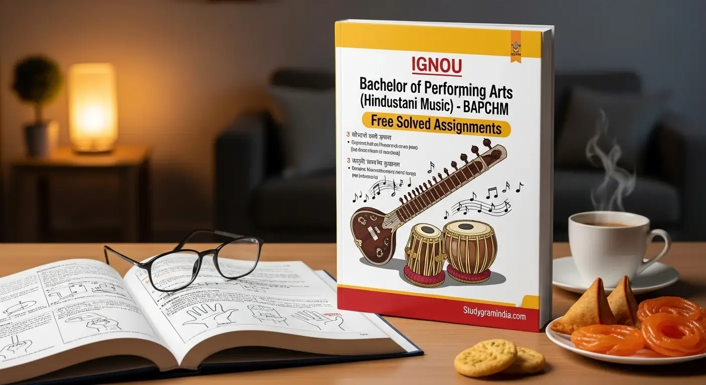 IGNOU Bachelor of Performing Arts Hindustani Music BAPCHM Free Solved Assignments 2025-26 PDF