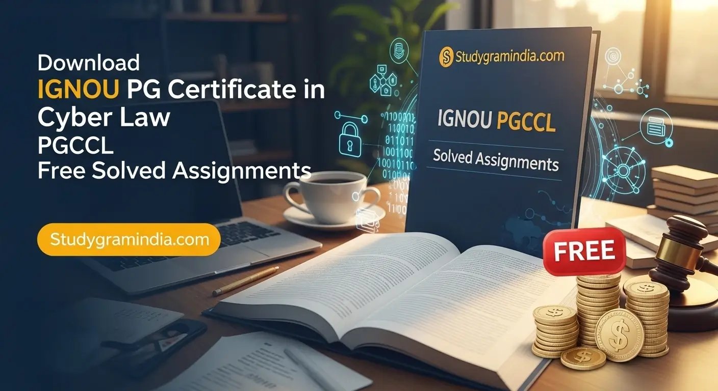 IGNOU PG Certificate in Cyber Law PGCCL Free Solved Assignments