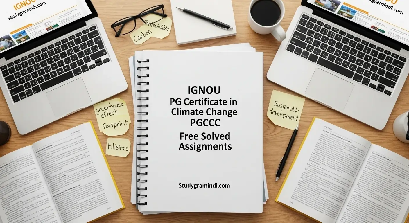 IGNOU PG Certificate in Climate Change PGCCC Free Solved Assignments