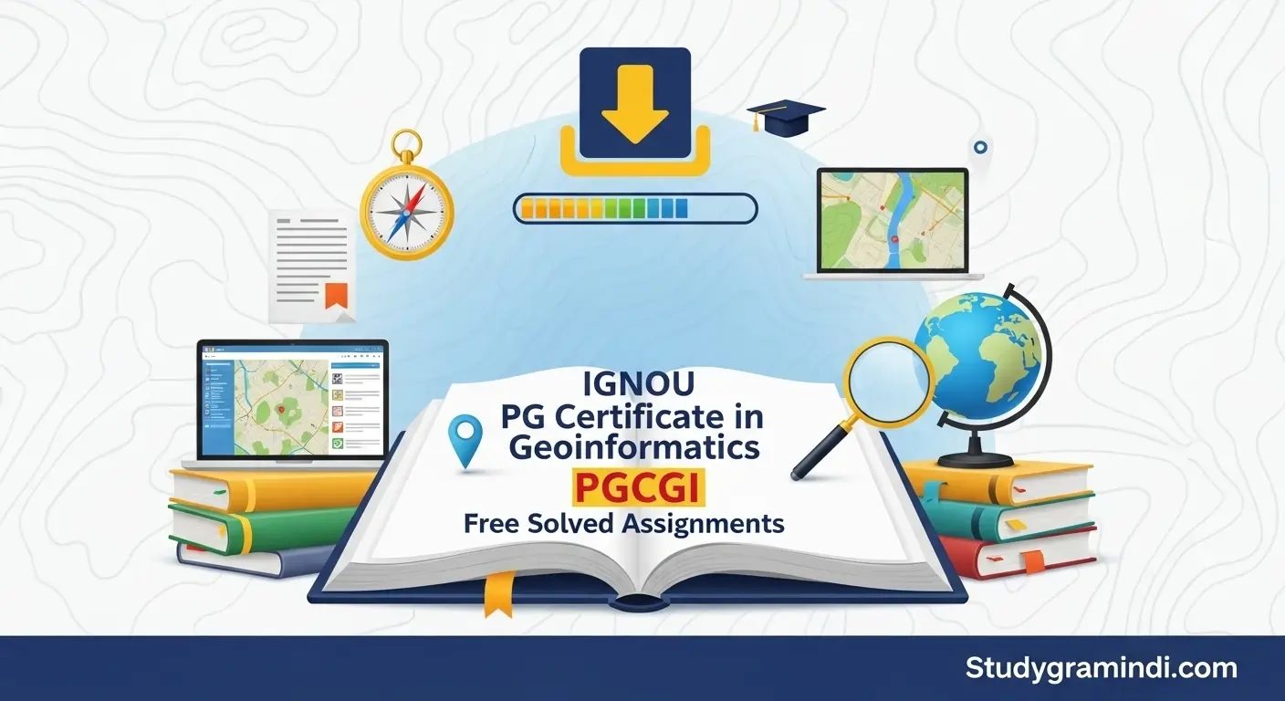 IGNOU PG Certificate in Geoinformatics PGCGI Free Solved Assignments 2025-26