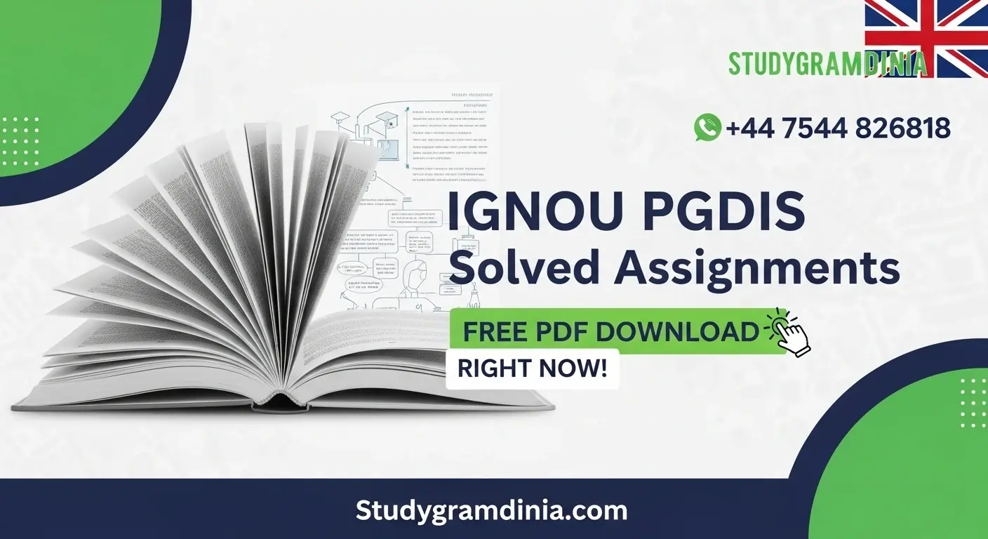 IGNOU PGDIS Free PDF Solved Assignments 2025-26