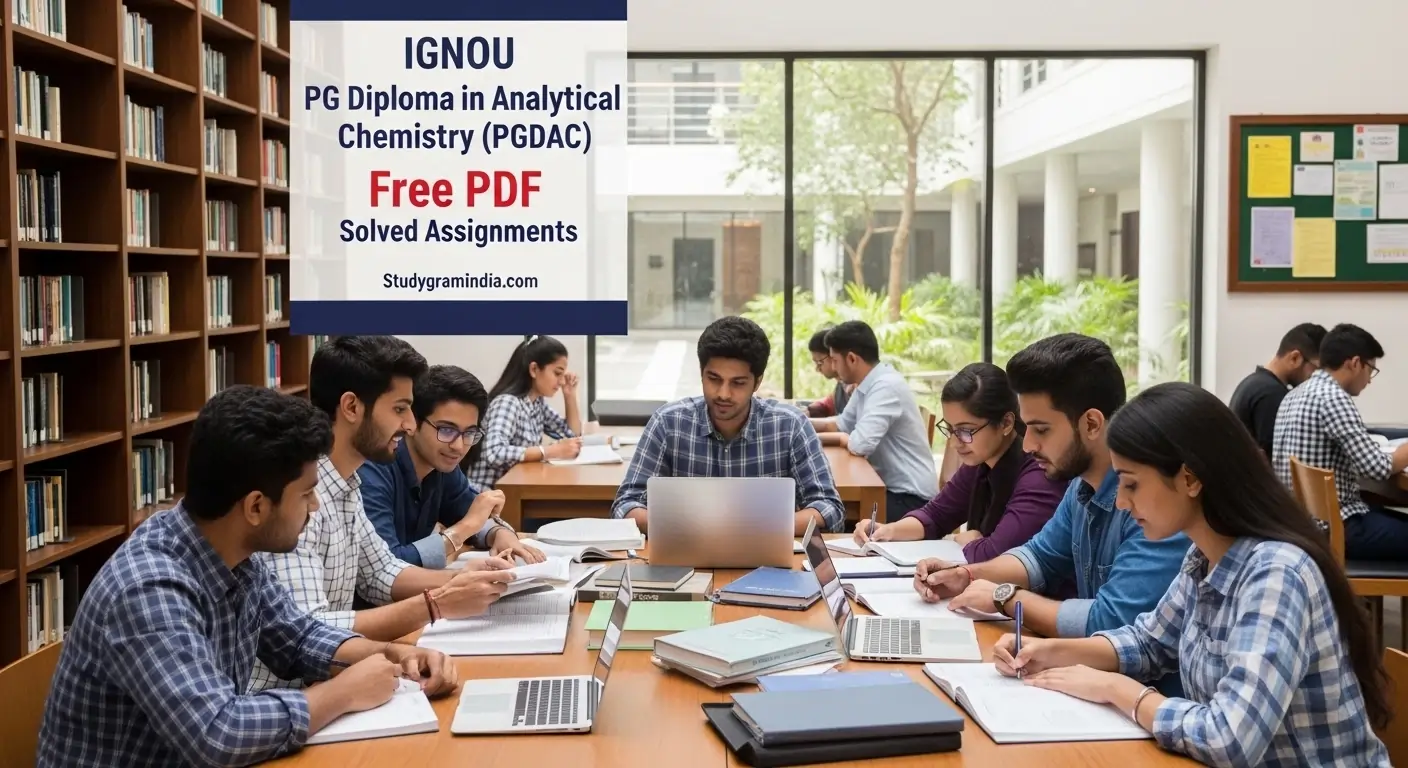 G Diploma in Analytical Chemistry PGDAC Free PDF Solved Assignments 2026