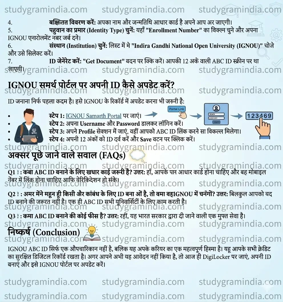 IGNOU ABC ID