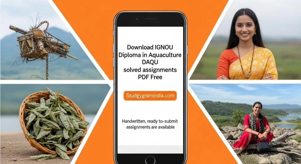 IGNOU Diploma in Aquaculture DAQU solved assignments PDF