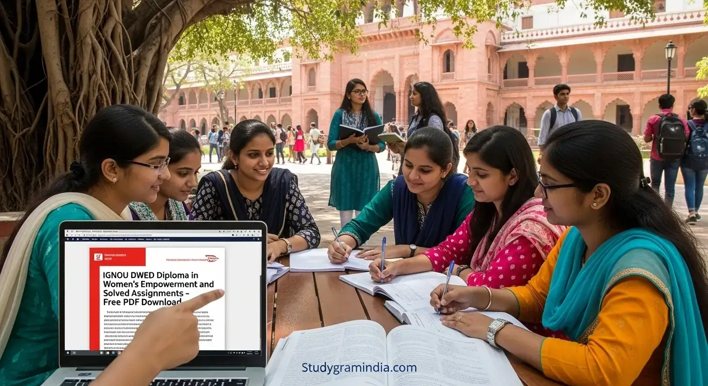 IGNOU DWED solved assignments 2025-26 free PDF