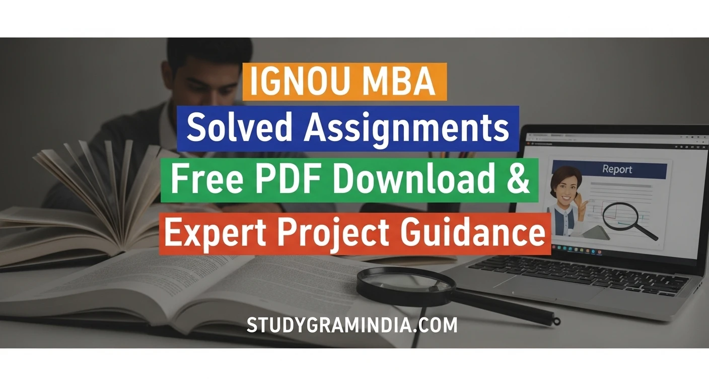 IGNOU MBA Solved Assignments 2026-27 Free PDF Download