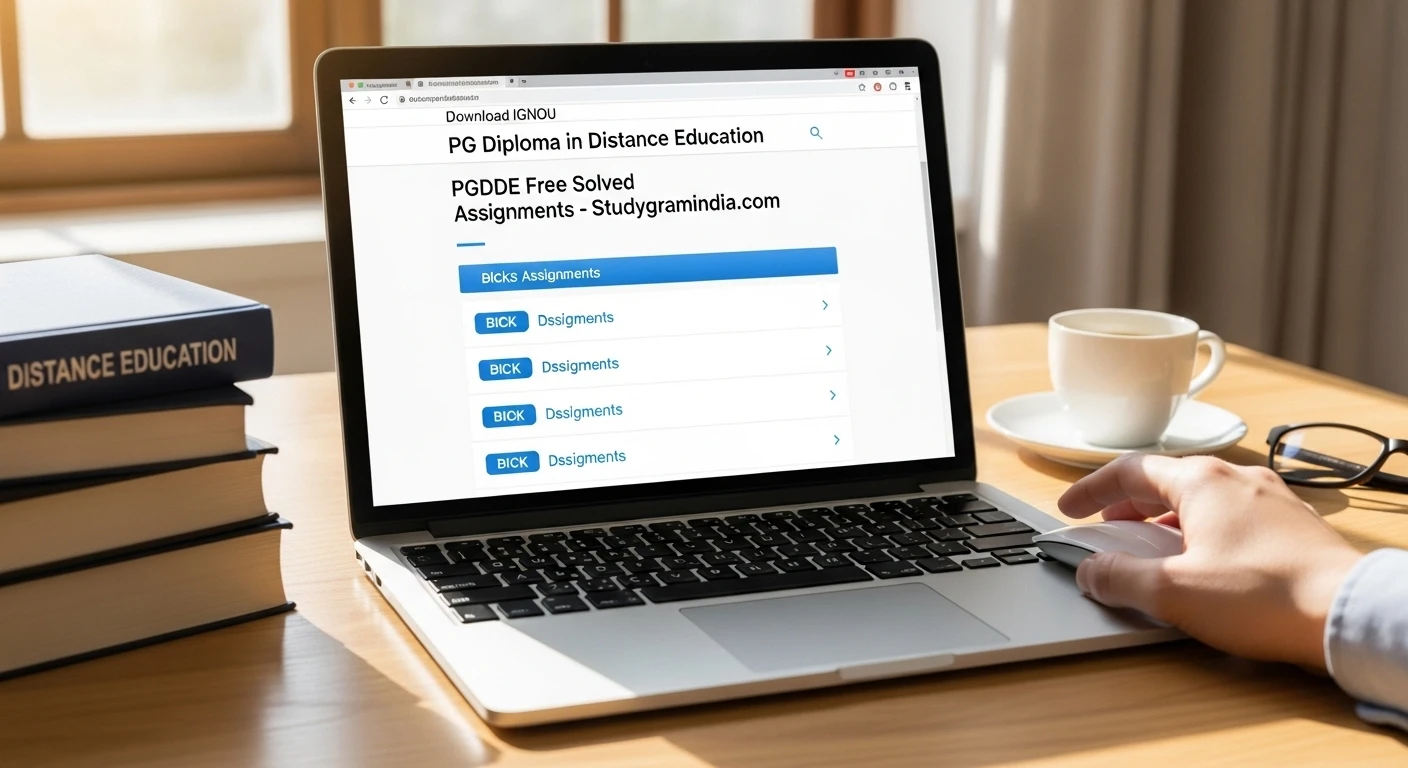Download IGNOU PGDDE Solved Assignment 2025-26 free