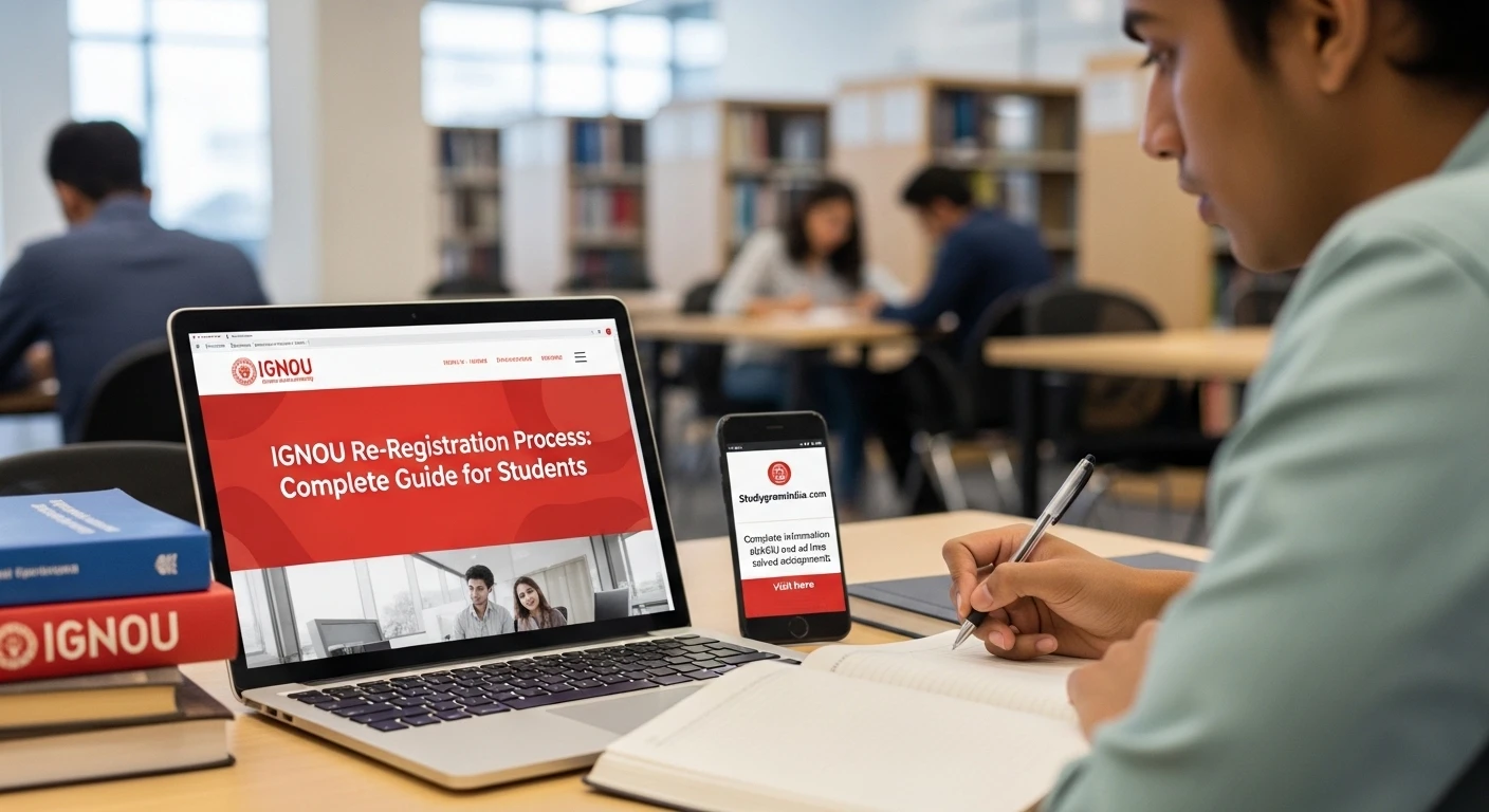 IGNOU re-registration process step-by-step guide for January and July sessions